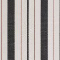 Vertical stripe textile pattern in dark gray and light beige, tightly woven with subtle texture, studio lighting, color code co1017 col.