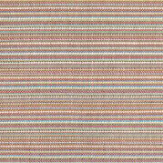 Horizontal stripe pattern in terracotta, rose, sage, yellow, and teal creates a dense, repetitive texture with subtle CPRN Homood branding.