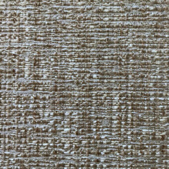 Jute fabric texture displaying a dense, irregular weave in beige and light brown tones with a matte finish; label reads "casa casati > fabric (b) > lulù."