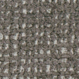 Woven fabric texture, zinc gray-brown tone, repeating irregular dot pattern in a grid, looped pile construction, casa casati material sample.
