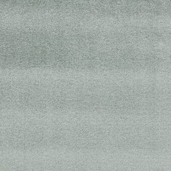 Casa Casati fabric sample, cool gray velvet with mottled texture, displaying “splendido 30” label, even lighting, dense weave.