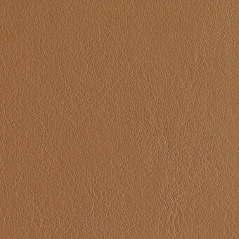 Tan leather texture, “vision grano” sample, displays a fine granular pattern and warm brown tonal variations with a matte finish.