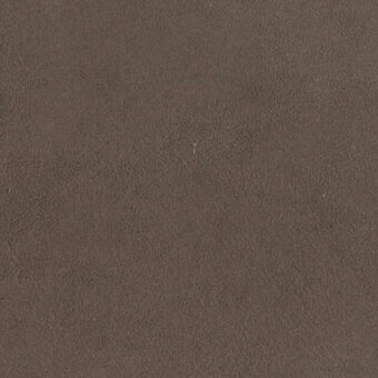 Dark brown deer nubuck leather texture sample with granular matte finish, displaying subtle tonal variations and a velvety surface.