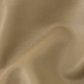 Sherwood leather swatch, muted tan color, smooth grain texture with soft folds displaying natural material quality.