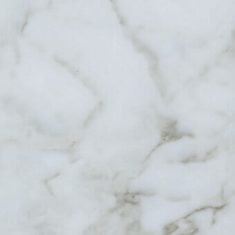 Matt arabescato white marble texture with grey and taupe veining in irregular patterns, displaying a smooth, non-glossy surface.