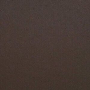 Saddle leather swatch, testa di moro, displays a dark brown, finely pebbled texture with subtle shade variations and a matte finish.