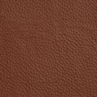 Brown leather texture with a dense, pebbled grain and subtle tonal variations, displaying a consistent, natural finish.