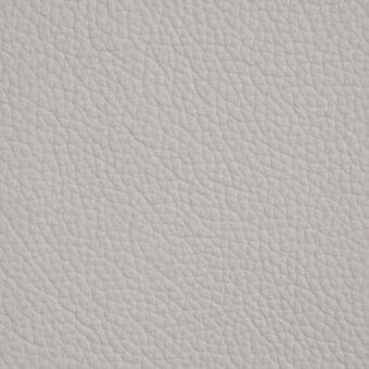 Light gray pebbled leather texture, full-grain with irregular bumps and matte finish, showcasing a soft, pliable quality and cool tone.