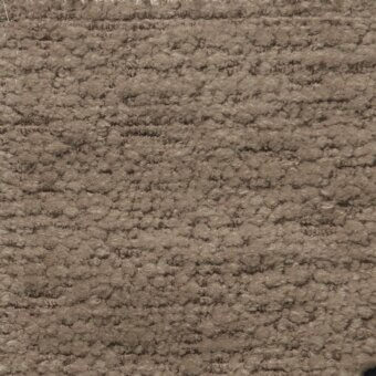 Karma Bouclé 30 fabric texture, warm gray, densely looped pile with heathered effect and subtle horizontal weave lines.