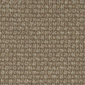 Corno 103 fabric sample, beige and brown jute weave, dense fibrous texture with irregular grid pattern, Cierre1972 collection.