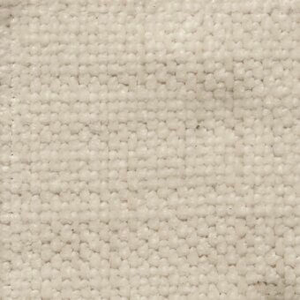 Gemma Plus Large fabric texture, creamy off-white looped pile, dense nubby surface, natural fiber appearance, studio lighting.