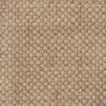 Fabric texture, heathered beige and taupe, densely looped pile with subtle variations, “gemma plus large” sample, Cierre1972 catalog.