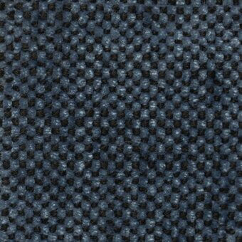 Gemma Plus 74 Large fabric texture, blue and charcoal gray woven with a speckled, nubby looped pile construction and subtle grid pattern.