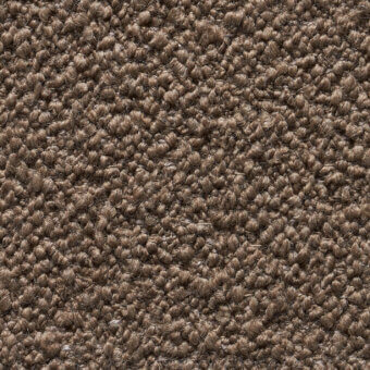 Brown looped pile fabric “orsetto 121” from Cierre1972 catalog, dense texture with rounded tufts and heathered tonal variations.