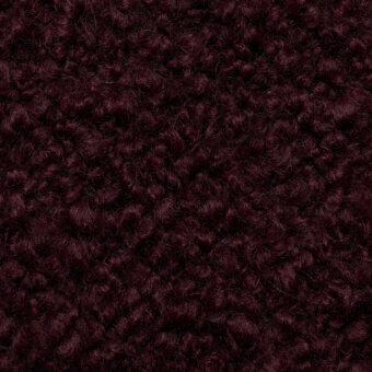Burgundy stretch fabric texture with dense looped knit, subtle tonal variations, and a plush, nubby surface; labeled “smilla” fabric (cat. 2).