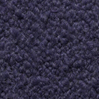 Eggplant purple Smilla Stretch fabric with a dense, looped knit and nubby texture, featuring a bobble stitch pattern and implied elasticity.