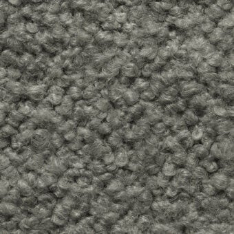 Smilla Stretch fabric, medium gray looped pile, dense nubby texture, uniform heathered effect, tactile quality, cierre1972 collection.