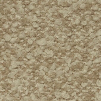 Vellus fabric texture, beige and cream looped pile, uneven surface with varied loop heights, warm neutral tone, studio lighting.