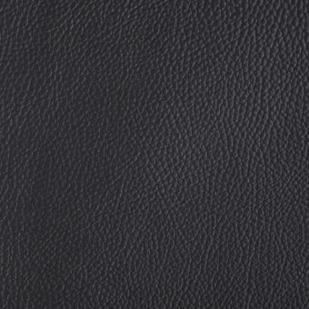 Black leather texture with a dense, granular pattern and matte finish, displaying a uniform dark gray-black tone and natural grain.