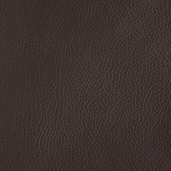 Dark brown leather texture with a dense, irregular grain and subtle sheen, displaying a matte finish and consistent organic lines.