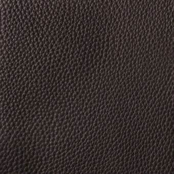 Dark brown leather texture with a repeating pattern of raised bumps and indentations, finished with a matte sheen and consistent coloration.