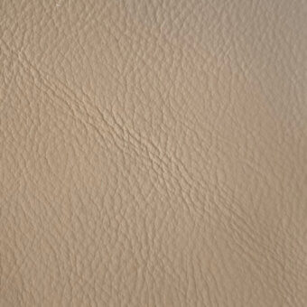 Light beige full-grain leather texture with matte finish, displaying irregular wrinkles and a subtle pebbled surface, labeled “soffio.”