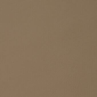 Leather texture sample, medium-brown, matte finish, displaying a subtle, wrinkled grain pattern with “soffio” labeling visible against a white backdrop.