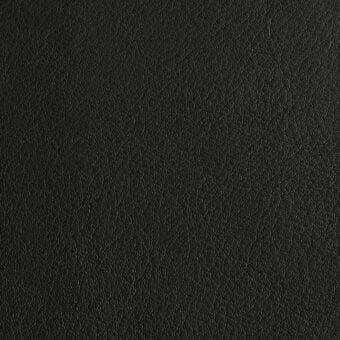 Black leather texture displaying a dense, granular surface with fine lines and a matte finish, suggesting full-grain quality and durability.