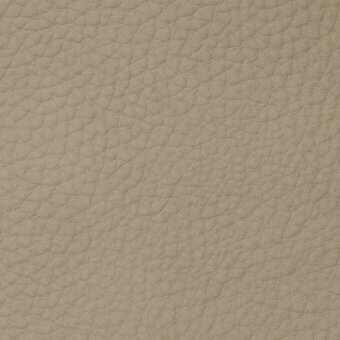 Beige nubuck leather texture with dense pebbled grain, exhibiting a soft velvety nap and consistent neutral tone suitable for upholstery.