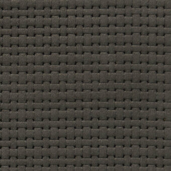 Dark gray stampa cannetta texture with a rectangular woven pattern, matte finish, and granular quality resembling embossed leather.