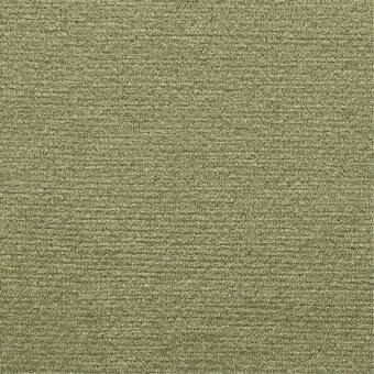 Olive green fabric sample with a matte, short-pile texture and heathered tonal variations; Constantini Pietro label visible.