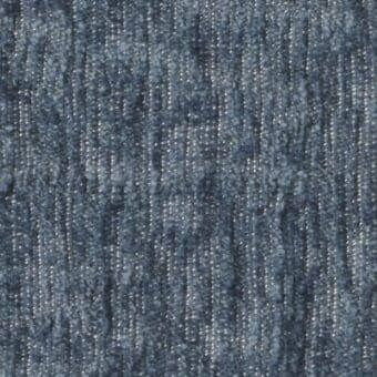 Blue-gray velvet fabric sample with vertical ribbing, dense weave, and matte finish; textile labeled “m52” from Constantini Pietro fabrics collection.