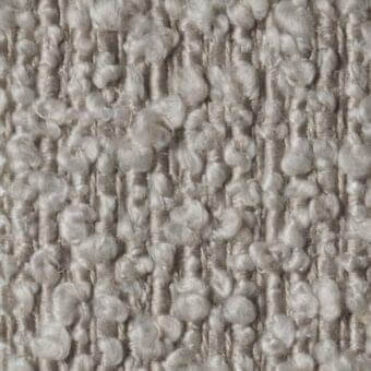 Light gray woven fabric texture, n23 Constantini Pietro collection, with vertical strands and dense looped tufts for a tactile finish.