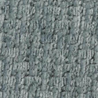 Dense looped fabric texture in gray-green, exhibiting a nubby, uneven surface with varied loop heights and diffuse studio lighting.