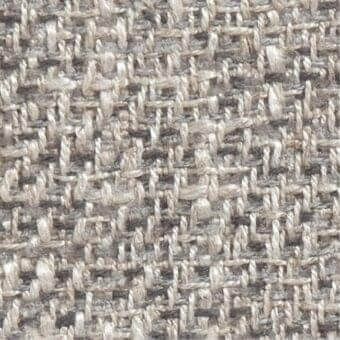 Woven tweed-like fabric texture in light gray, beige, and charcoal with a heathered, nubby surface and matte finish.