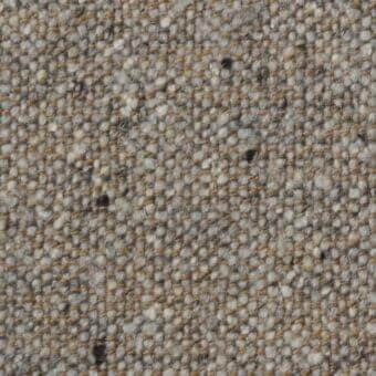 Costantini Pietro fabric sample, gray woven textile, irregular heathered pattern with tan and brown flecks, matte finish, n01.