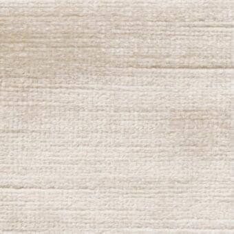 Cream fabric sample, textured wool blend with horizontal bands, matte finish, and uneven pile; Constantini Pietro “g64” collection.