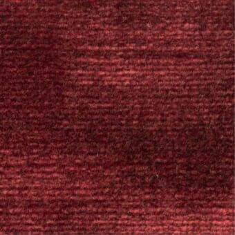 Red fabric texture with linear weave, exhibiting a brushed appearance and horizontal ridges; part of Constantini Pietro collection g69.