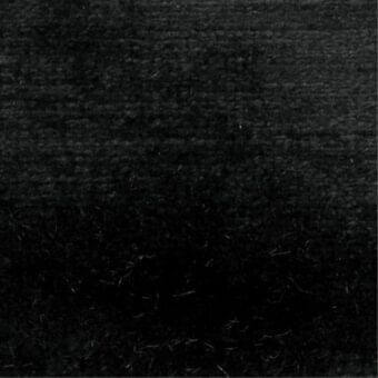 Dark gray woven textile with a matte finish, exhibiting a granular texture and subtle fiber variations throughout the dense fabric sample.