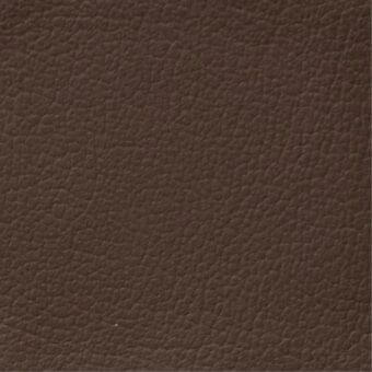 Brown leather texture sample, 832, with a subtly pebbled surface and matte finish, displaying a consistent medium-brown tone and tight grain.