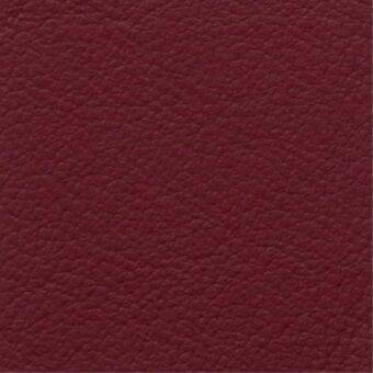 Red leather texture with a pebbled grain, displaying a matte, dark burgundy finish and “costantini pietro > leathers > 842” label.