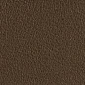 Leather texture sample, dark chocolate brown, granular surface with mottled tone; dv home collection Zaffiro model 1627 indicated.