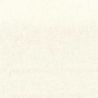 Off-white woven textile with grid pattern, dense linen or blend, subtle irregular weave, uniform matte surface, rectilinear structure.
