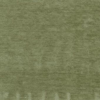 Olive-green woven fabric sample with a matte, nubby texture and subtle horizontal striations; displays “ditre italia” text at the base.