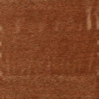 Brown woven fabric sample with vertical beige streaks, granular texture, matte finish, and “ditre italia” label visible.