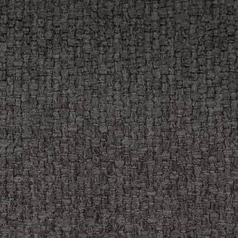 Dark gray woven fabric sample with a plain weave, coarse texture, and matte finish; label reads “ditre italia > fabric (e) > even > even 604.”
