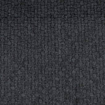 Dark gray woven fabric sample with irregular, nubby texture and matte finish; manufacturer detail “ditre italia even 610” visible.