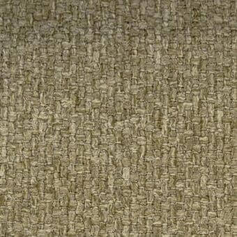 Olive green woven fabric sample with a matte finish, dense basketweave texture, and heathered tonal variations; ditre italia even 801 label.