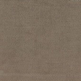 Woven fabric sample in muted taupe with a granular texture, displaying “Ditre Italia Logan 004” label, even studio lighting.