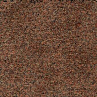 Ditre Italia fabric sample, reddish-brown granular texture, tightly woven with speckled tan and beige particles, matte finish.